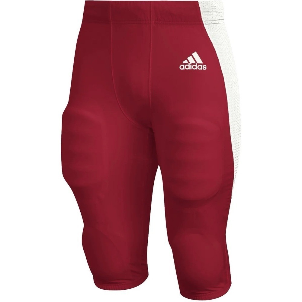 ADIDAS Woven A1 Stock Football Pants Red White Men's Sz M *NEW* GG7411 $90